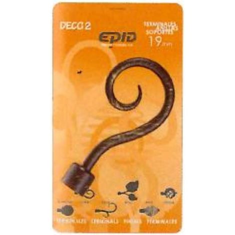 FPLUS cortina terminal barra metal 19 mm loira 06 negro , cortina terminal barra metal 19 mm loira 06 negro