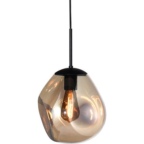 Lampe suspendue Lava 1x verre doré Ø 24cm - 2760-05-02-61