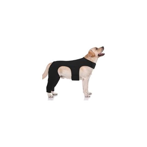 Combinaison De Convalescence pour Chiens, Body Chien Post Operatoire Femelle Male, Body pour Chien avec Pattes Arrière, Body Chien Anti Lechage, Alternative à La Collerette Chien (1/4)