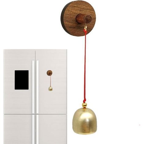 Sonnette de porte avec carillon éolien suspendu, sonnette d'entrée, sonnette à ventouse, modèle en alliage, 2,8 cm (1/5)