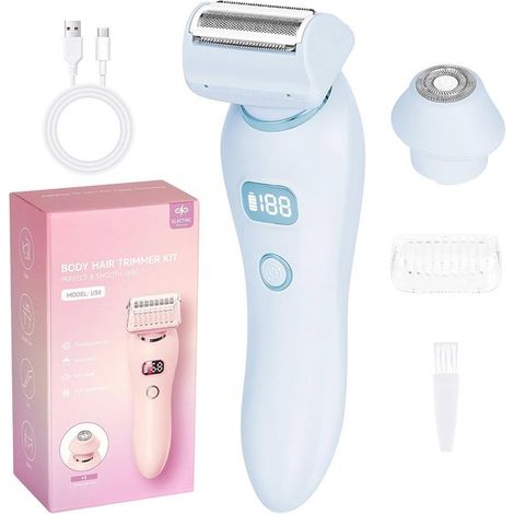 Rasoio intimo senza fili per donne - Rasoio elettrico 2 in 1 per una rasatura indolore (1/5)