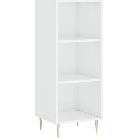 Maison Exclusive - Credenza Bianco Lucido 34,5x32,5x90 cm in Legno Multistrato