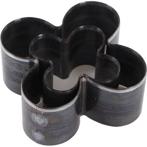 matrices de découpe pour cuir en forme de fleur, en acier allié, avec un poinçon creux à 4 feuilles. (1/5)