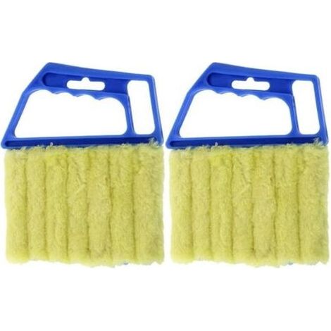 Brosses de nettoyage en verre bleu, brosse de dépoussiérage pour sorties de climatisation, brosse de nettoyage pour aspirateur, lavable (1/4)