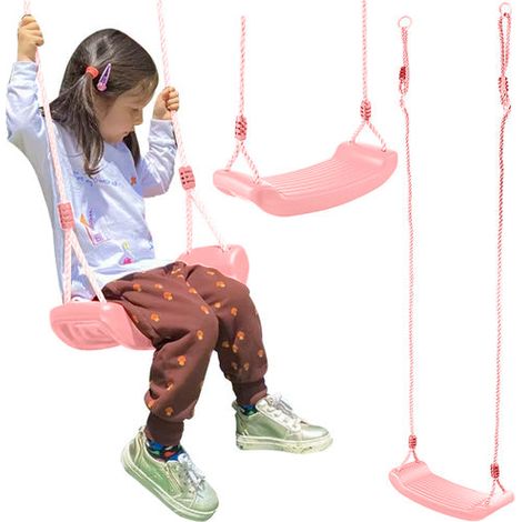 Balancoire en plastique - rose 25445