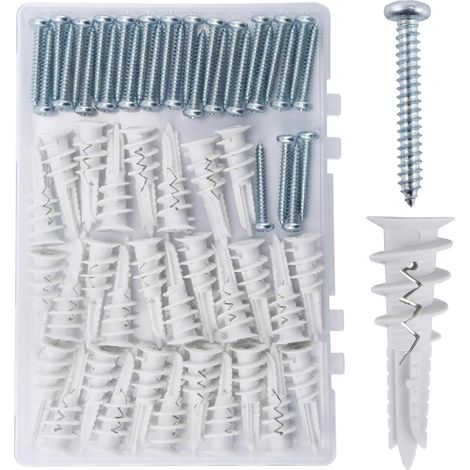 Lot de 60 chevilles isolantes - 41 mm - Chevilles de façade avec vis (1/5)