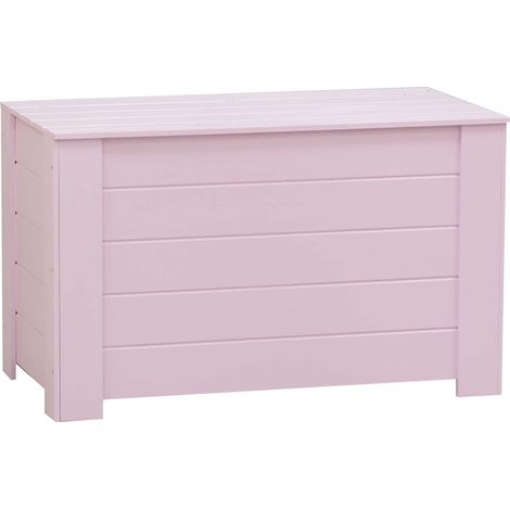 Coffre de rangement en pin 77 x 40 x 50 cm (1/4)