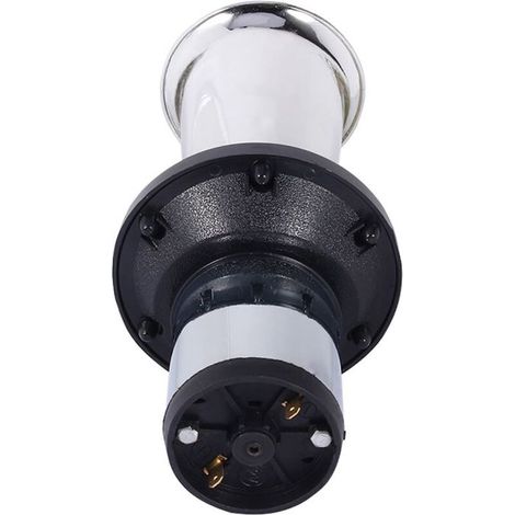 Ecleanfy - Kaxon Vieux Tacot 12v, 110DB Old Style Horn, 12V 490Hz Trompette De Voiture Klaxon Fort Alarme Corne Antique(argent) (1/5)