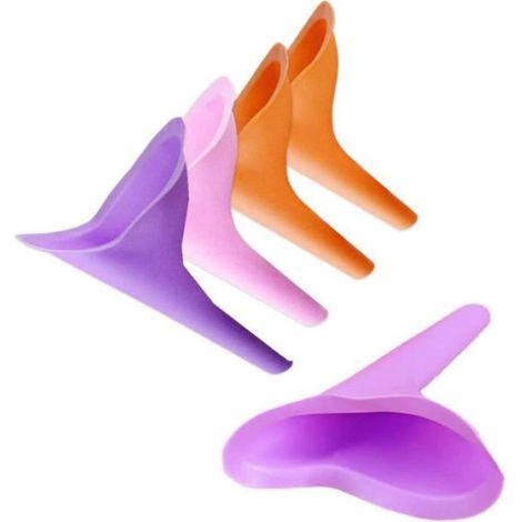 Pisse Debout Femme - 5 Pièces - Urinoir Silicone Réutilisable - Camping Randonnée Aucunely (1/5)