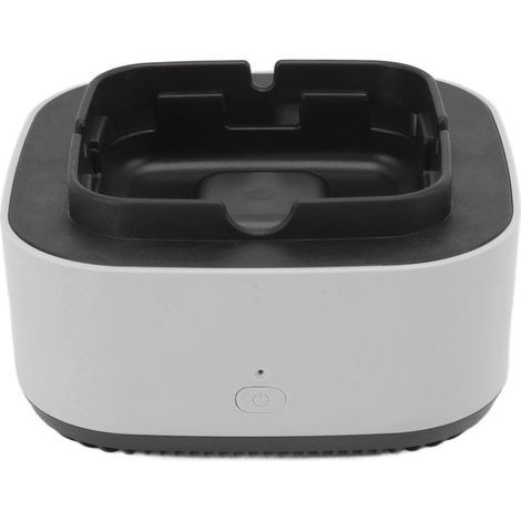 Cendrier sans fumée multifonctionnel anti-mouches et poussière 2 en 1, désodorisant à ions négatifs pour la maison, gris (1/5)
