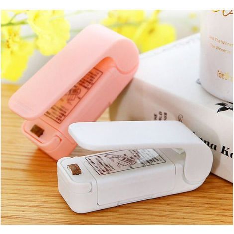 2 Pcs Mini Scelleur Portatif Scellant Portable Pour Les Sacs Scelleuse Alimentaire Mini Bag Sealer Thermoscelleuse Pour La Odipie (1/5)