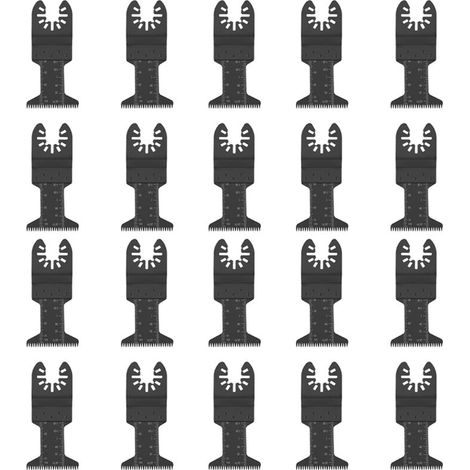 Lame de scie à outils multi-outils 20pcs 44 mm HCS Blades, pour couper le plastique Bosch Dremel Fein en bois (1/5)