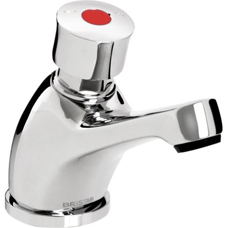 Bristan Z2 Timed Flow Self Closing Basin Tap with Flow Regulator - Chrome (1/2)