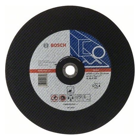 Bosch – Disque à tronçonner 355 mm 2608600543 – Acier pour meuleuse – Ø alésage 25,4 mm – Épaisseur 2,8 mm
