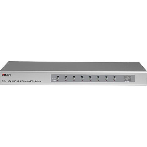 LINDY KVM Switch 8 Port VGA, USB PS2 Combo