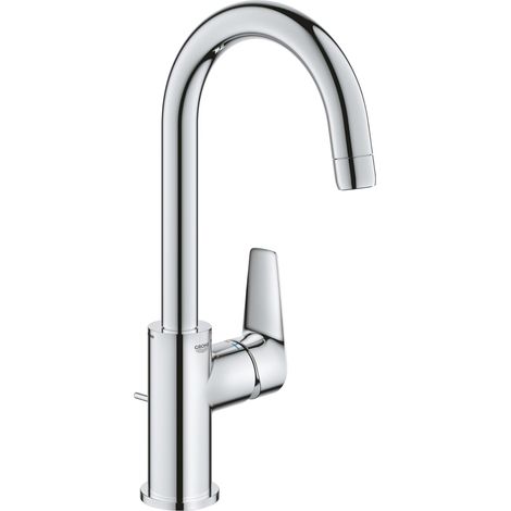 Robinet lavabo de salle de bains Start Edge, mitigeur monocommande avec tirette de vidage, mousseur économique d'eau, chromé, 24201001 (1/5)