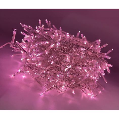 Catena Luminosa di 25 Metri 500 LED Rosa Decorazioni Natalizie Per Albero Di Natale Interno ed Esterno (1/4)