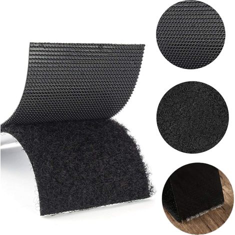 Ruban auto agrippant de x long avec support adhésif 110 mm 2 m Nylon Tissu (1/4)