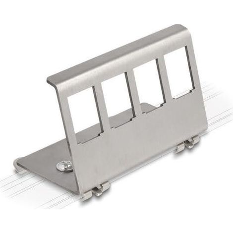 88140 Support métallique acier inoxydable rail DIN (1/3)