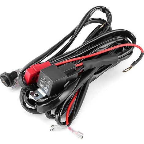 Faisceau de câblage étanche pour interrupteur de lampe de travail haute puissance 12 V/40 A pour projecteurs LED à longue bande (1/4)