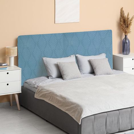 Housse De Tête De Lit 200cm Couverture Anti-Poussière Bleu (1/5)