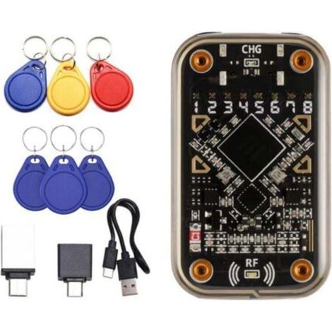 Emulador de tarjeta inteligente sin contacto Chameleon Ultra, lector inteligente RFID + llavero, compatible con 3 CUID/UID y lector/escritor NFC.