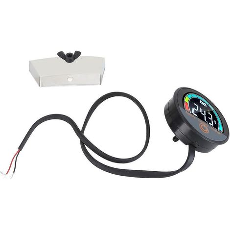 Runder Energiezähler mit integrierter Montage, digitalem LCD-Display, Batteriekapazitäts- und Spannungsüberwachung für Motorräder