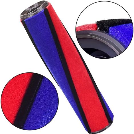 Cepillos giratorios, cabezales de aspiradora, repuestos para Dyson V8, V10 Slim, V12 Detect Slim, V15 Detect Slim. Rodillo para Dyson V8 Slim rojo y azul. (1/3)