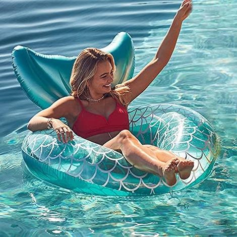 Schwimmring Erwachsene 105cm Pool Schwimmreifen Riesiger Luftmatratze Aufblasbar Schwimmring Wasser Strand Party Spielzeug Wasserspielzeug (1/5)