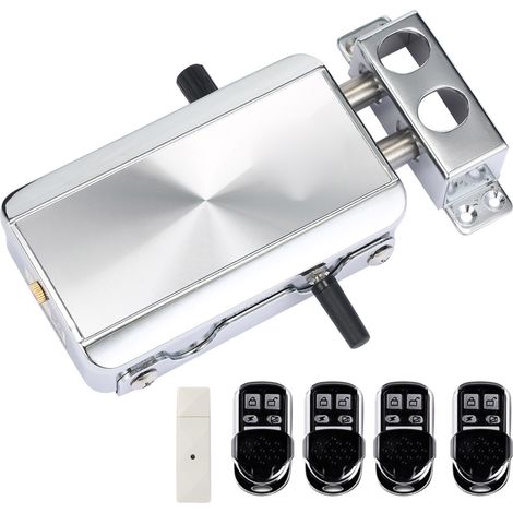 Kit de verrouillage de porte intelligent WiFi eWelink avec télécommande et entrée sans clé. Système de contrôle d'accès antivol sans fil pour maison, hôtel ou appartement. (1/5)