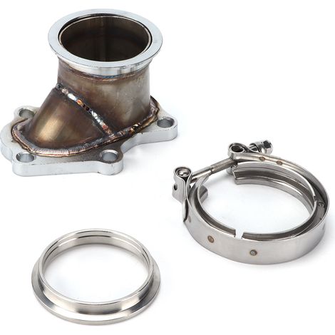 Adaptateur de conversion de tuyau de descente turbo à 5 boulons avec bride en V pour Subaru Forester XT modèles 2004-2008 (1/5)