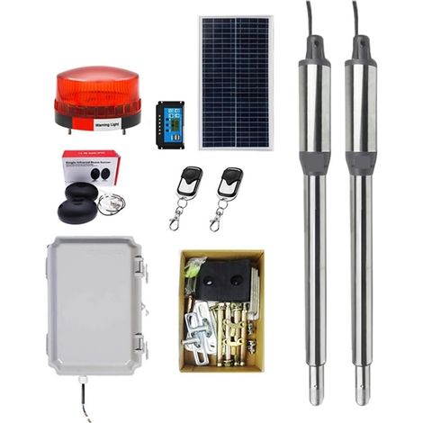 Kit d'ouvre-portes automatiques Dispositif d'ouverture de porte automatique Kits multifonctionnels d'opérateur d'ouvre-porte battante en acier inoxydable avec accessoires en option pour accessoires de (1/5)