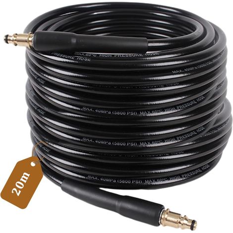 10M Tuyau Haute Pression pour Karcher K2 K3 K4 K5 K6 K7 Rallonge Tuyau de Rechange Flexible Haute Pression avec un Adaptateur en Laiton pour Flexible Karcher Nettoyeur Haute Pression