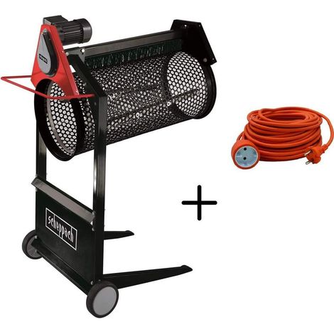 Scheppach – Tamis rotatif 360W – Tambour Ø 400mm – Vitesse 42 min-1 – Capacité 3 m³/h – Inclinaison 10° – Extension câble 20m (1/5)