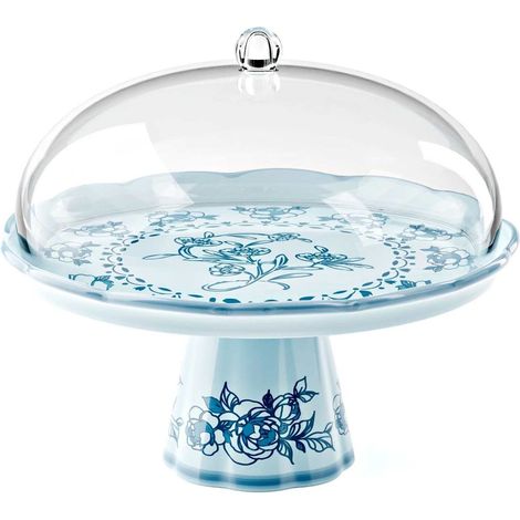 GUZZINI Alzata con Campana Melamina Josephine D 30,4 Cm Table Decor Celeste Polvere (1/4)