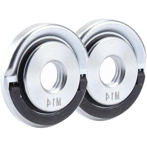 2PCS M14 Quick Release Nut for Electric Angle Grinder Locking Nuts Angle Grinder Accessory Thread Replacement Angle Grinder Inner M14 (1/4)