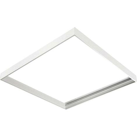Cadre acier blanc pour fixation en saillie de plafonnier LED 600X600mm ( accessoire) DISANO 99803100 (1/2)