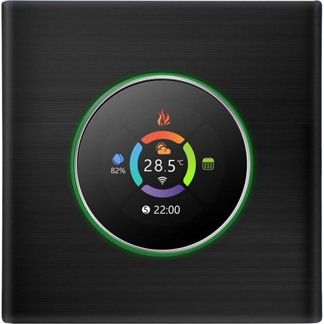 Termostato inteligente SIXRUN, control WiFi, sistema doméstico con control por voz, fácil instalación y control remoto mediante aplicación inteligente para una vida inteligente, ideal para (1/5)