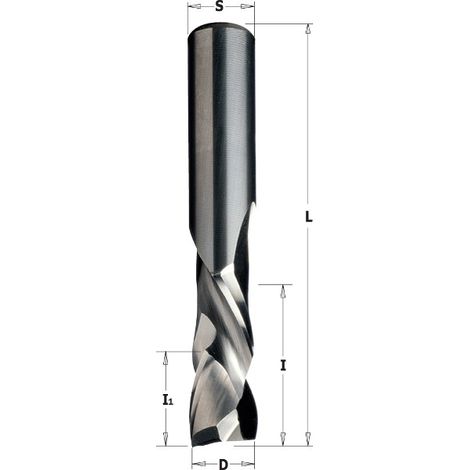 CMT – Foret hélicoïdal 8mm pour bois dur – Longueur 80mm – Z2+2 HWM – Coupe nette sans éclat – Pour perceuse