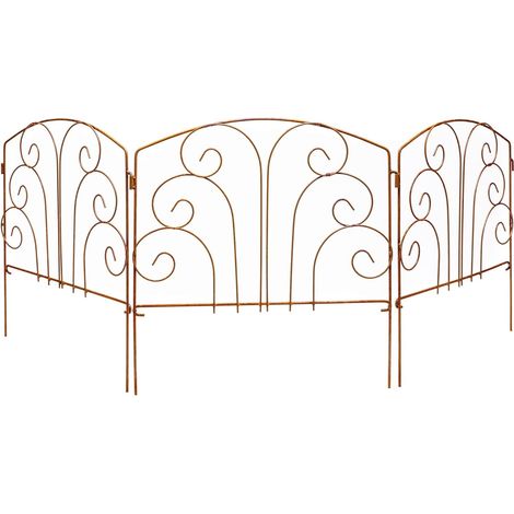 KOTARBAU Clôture de jardin en acier inoxydable 3 x 56 x 59 cm (1/4)