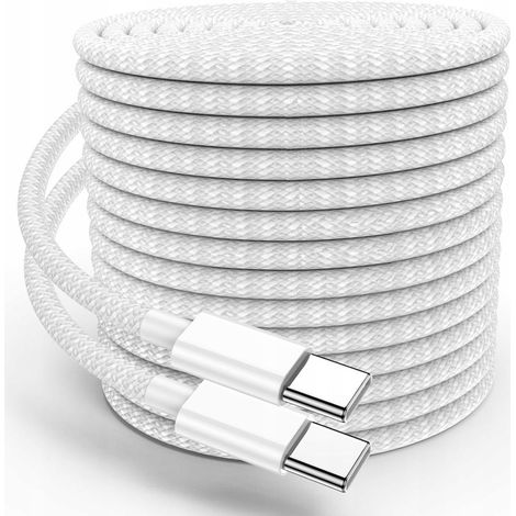 Cable USB-C-USB-C resistente para teléfono y ordenador, 100 W PD, 200 cm, Koanni