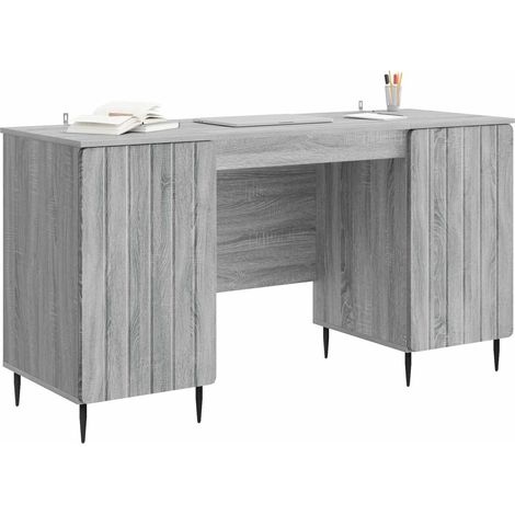 Maison Exclusive - Schreibtisch Graues Sonoma 142,5 x 50 x 75 cm