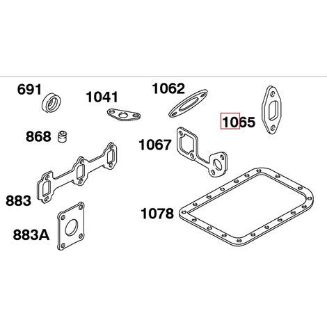 Guarnizione originale motore rasaerba tagliaerba BRIGGS & STRATTON 820098