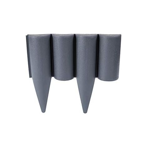 GARDENIX - Bordo per aiuole, Effetto Legno, 2,5 m Antracite (1/4)
