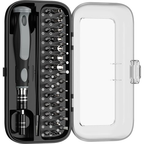 Kit de tournevis de précision 48 en 1 avec 41 embouts Torx magnétiques avec étui - Kit d'outils de réparation avec magnétiseur pour console de jeu électronique (1/5)