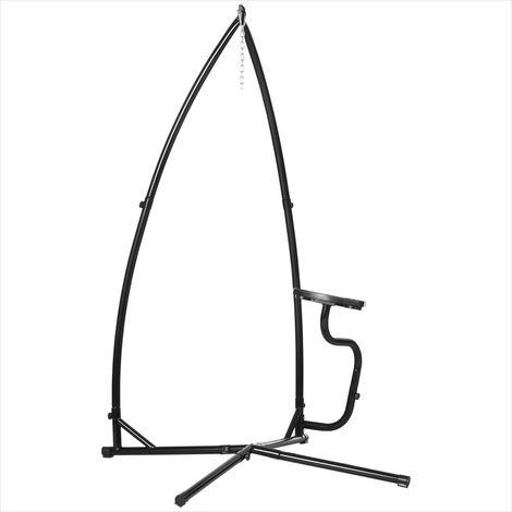 Fauteuil suspendu Support pour 120 kg avec tablette Acier Noir (1/5)