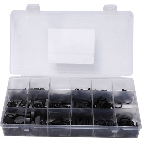 Kit de clips E à ressort pour clé en demi-cercle, 450 pièces, à usages multiples