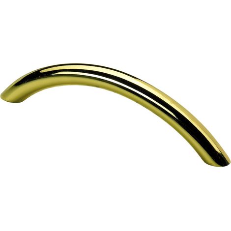 Hettich Möbelgriff Stahl vermessingt 10,0 x 112,5 x 30,0 mm - 1 Stück Möbelbeschläge