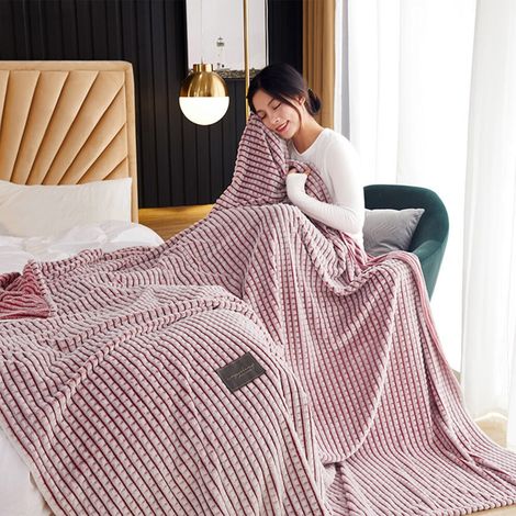 Multifunktionale Flanelldecke von Txmfgh – weich und atmungsaktiv, für alle Jahreszeiten geeignet, maschinenwaschbar. Ideal zum Nickerchen, Kuscheln und für gemütliche Stunden zu Hause.