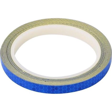 Pegatinas reflectantes para bicicletas - Tiras de seguridad para ruedas - Azul. (1/5)